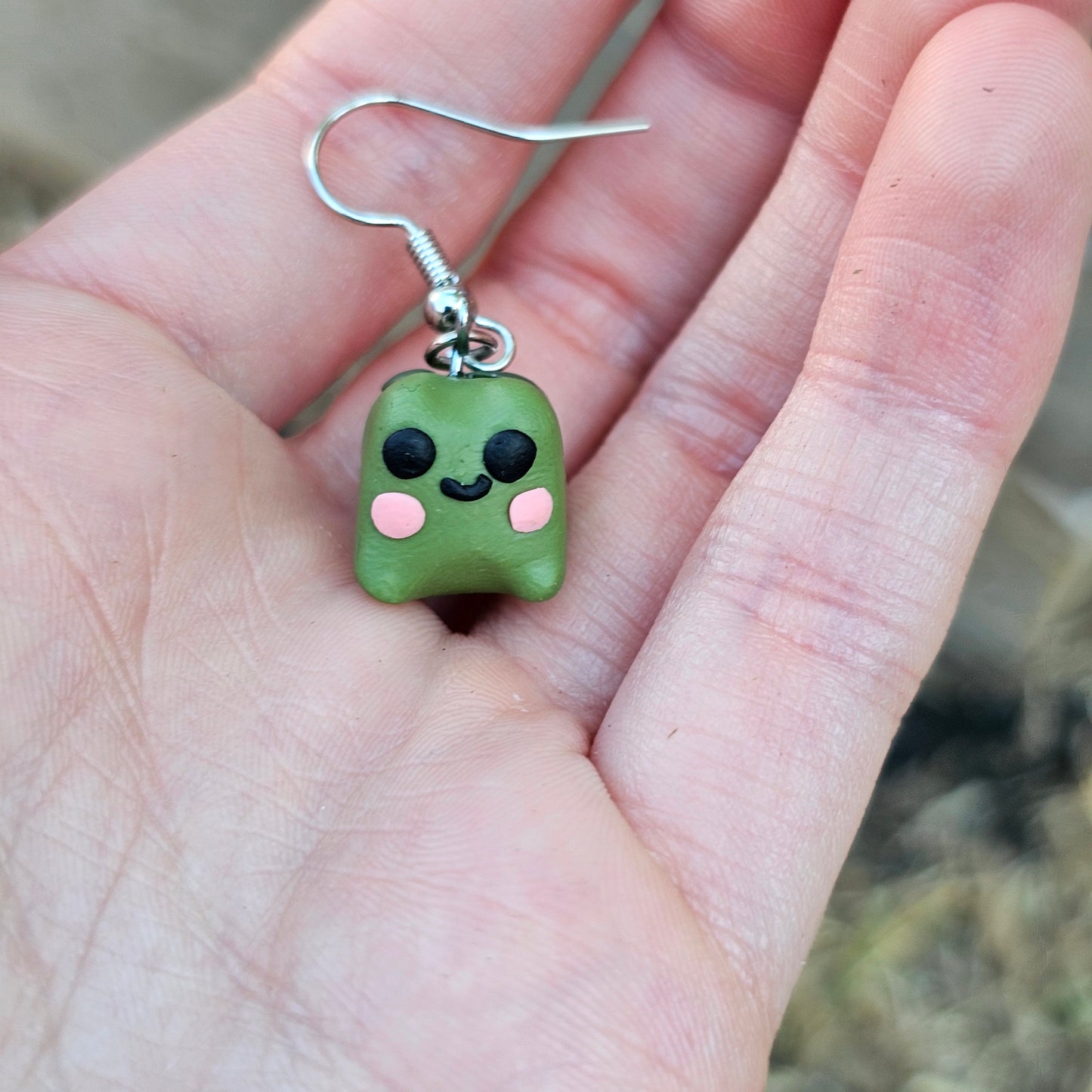 Clay Frog Earring