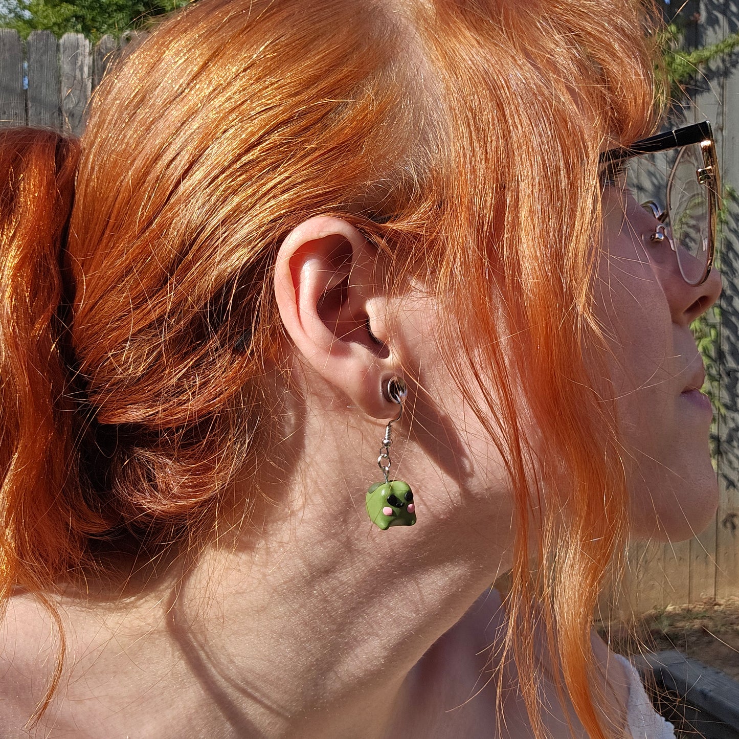 Clay Frog Earring