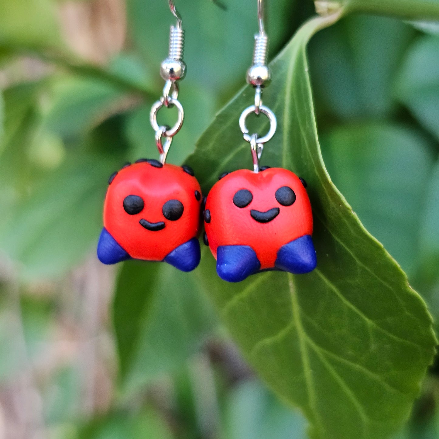 Red Dart Frog Earrings