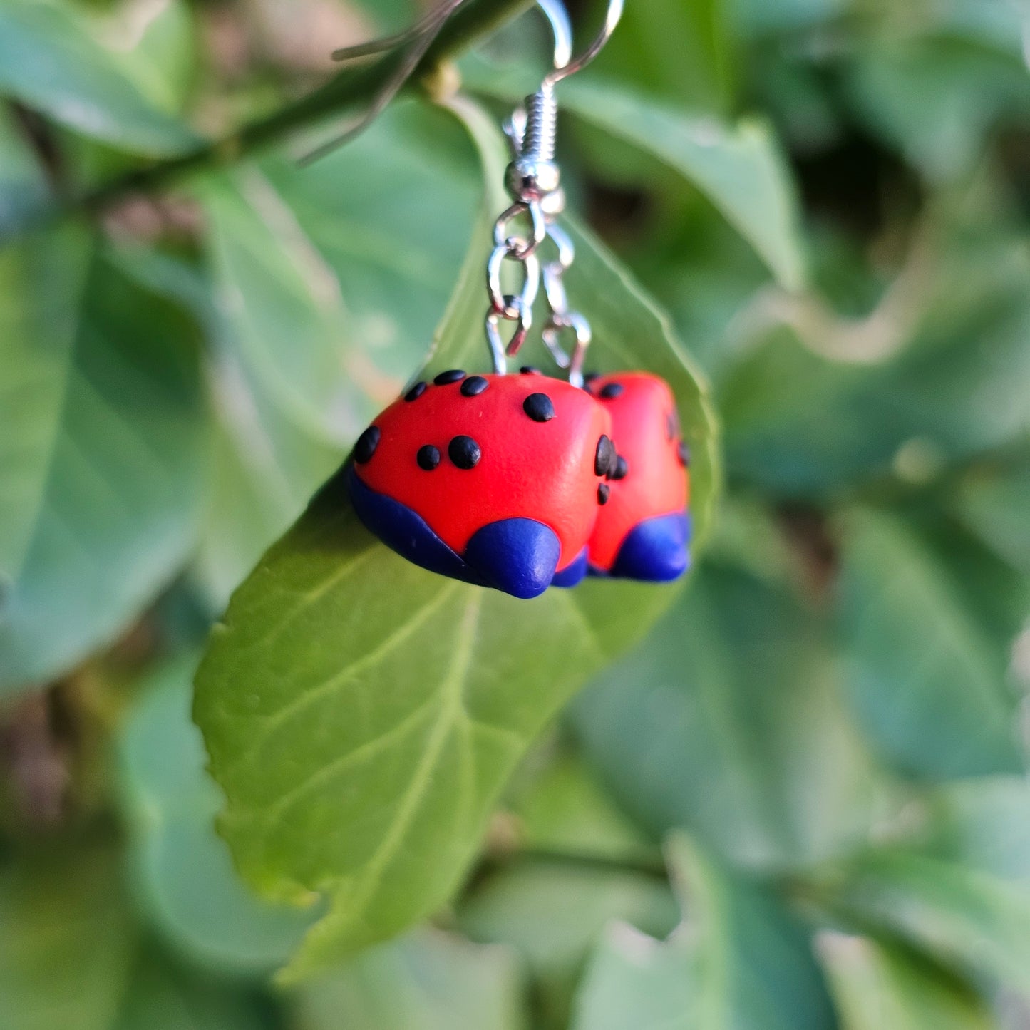 Red Dart Frog Earrings