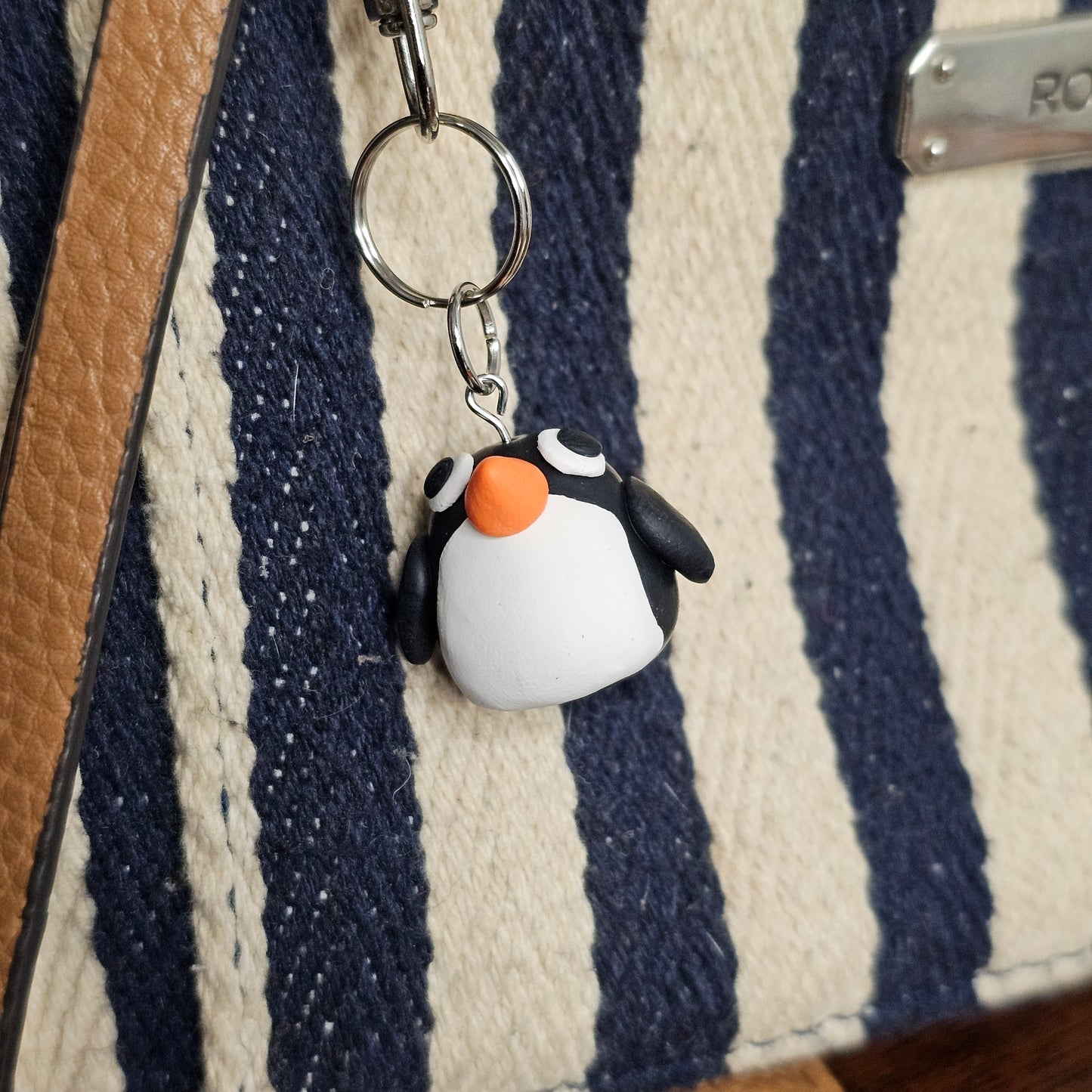 Penguin Clay Charm