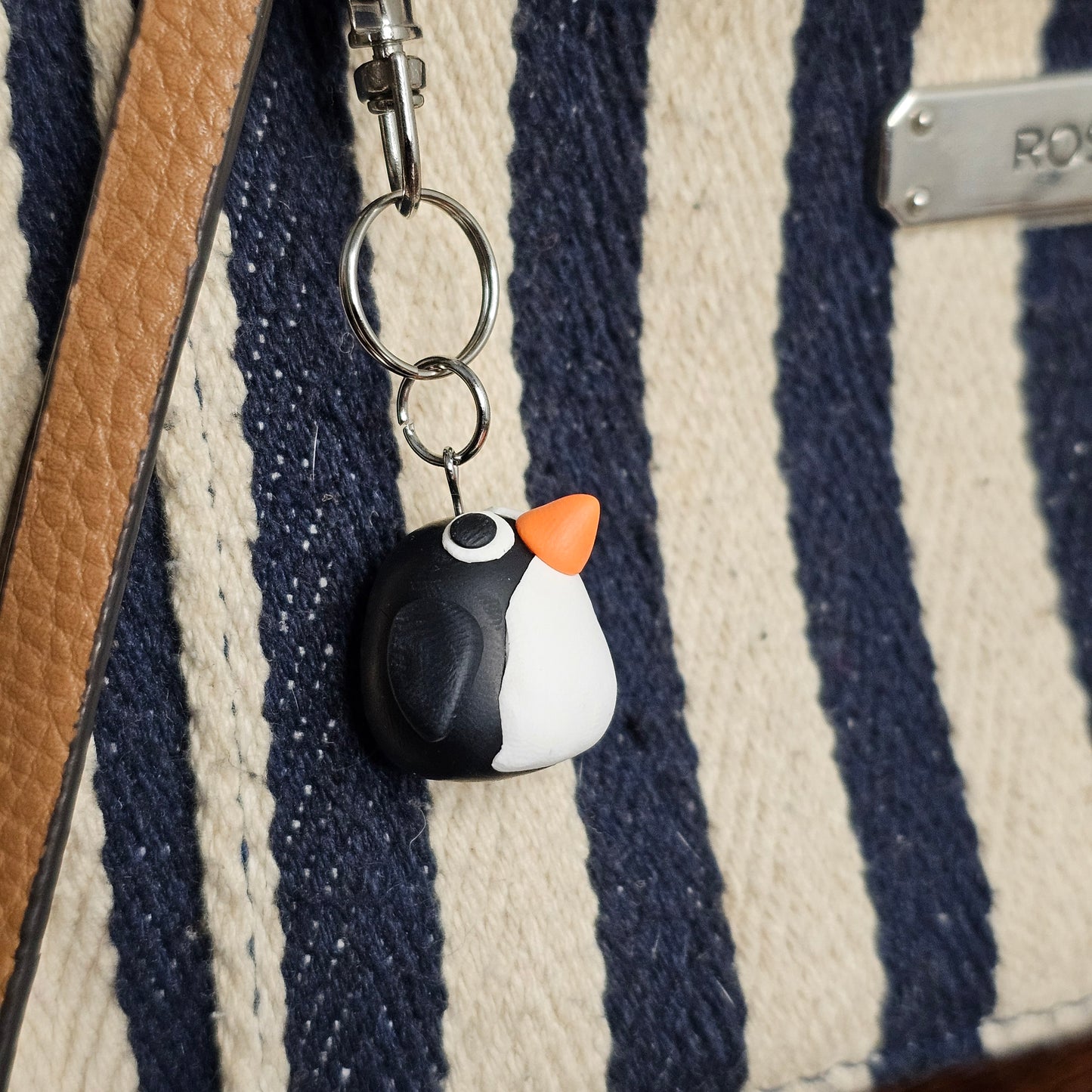 Penguin Clay Charm