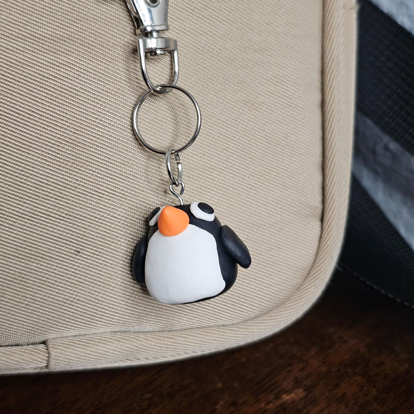 Penguin Clay Charm