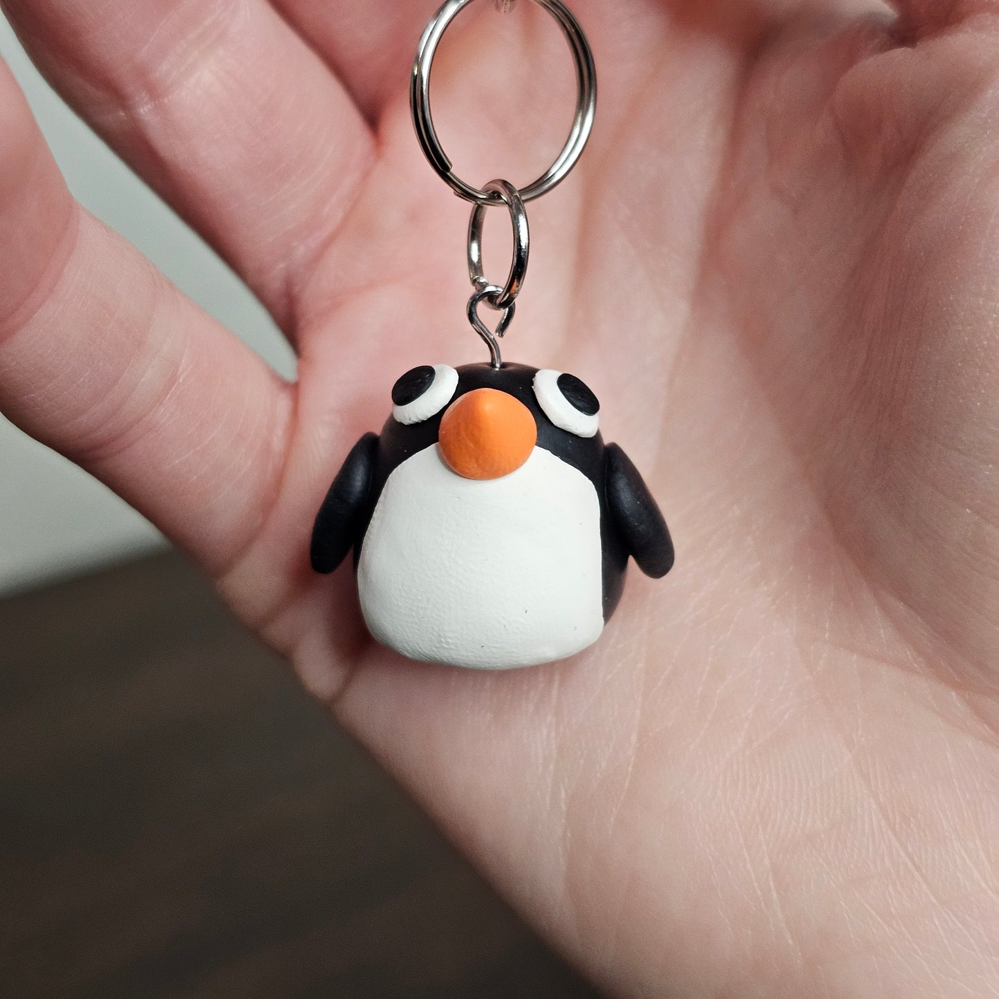 Penguin Clay Charm