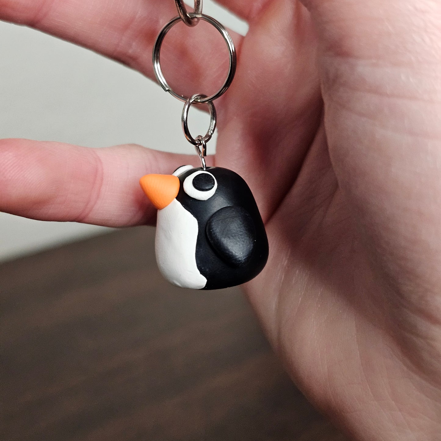 Penguin Clay Charm