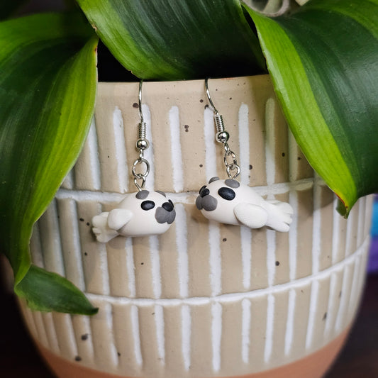 Baby Seal Clay Earrings