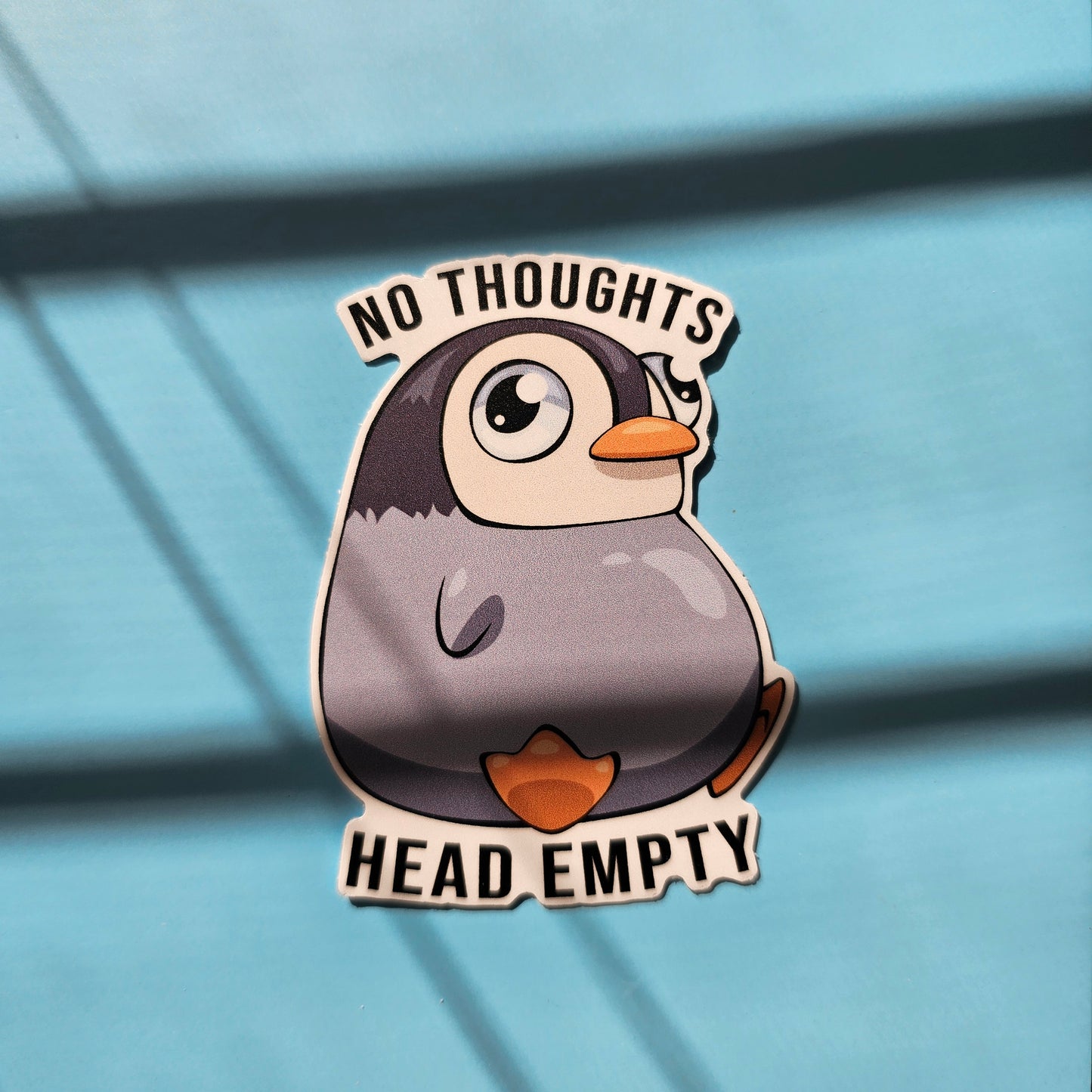 Head Empty Penguin Vinyl Sticker