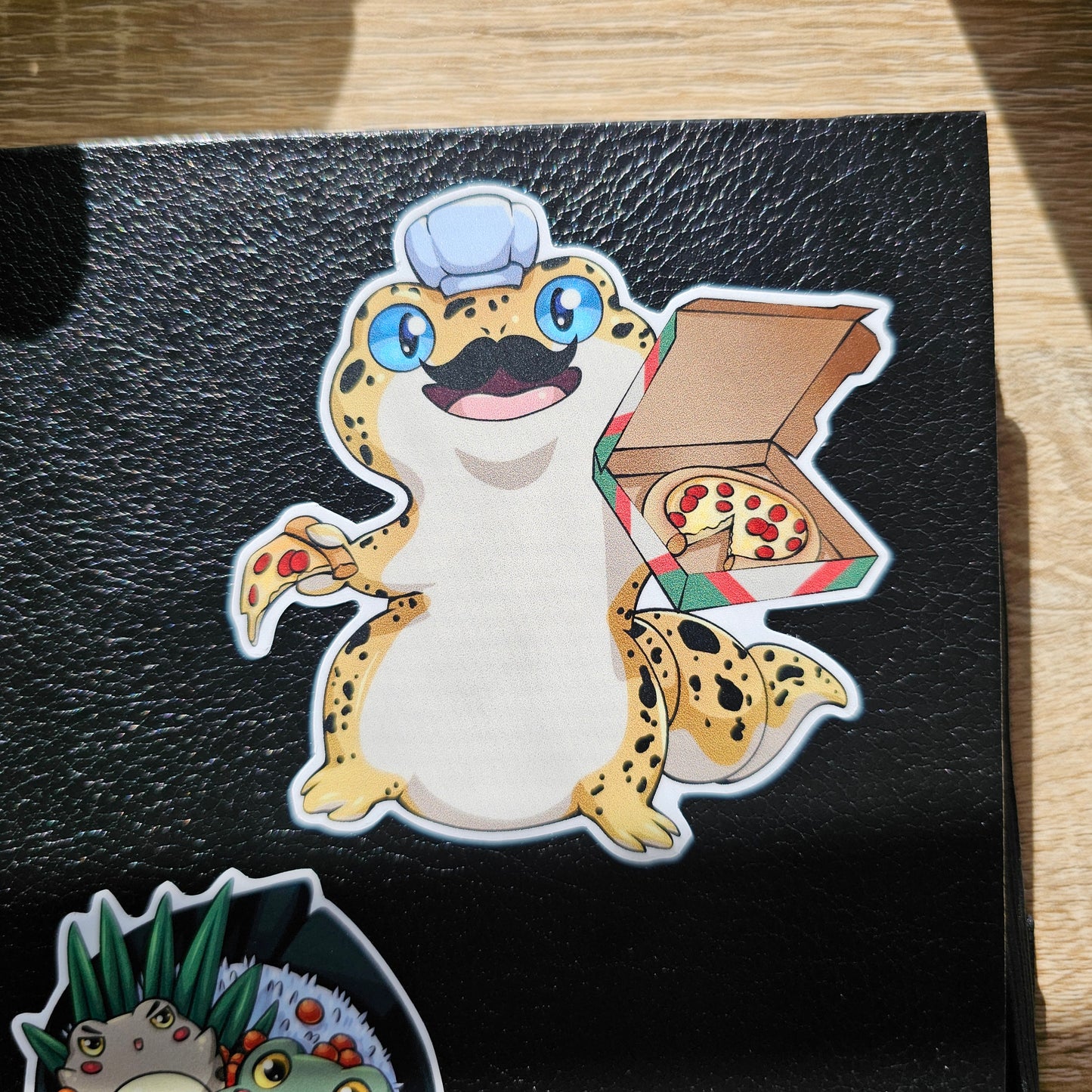 Pizza Gecko Vinyl Sticker