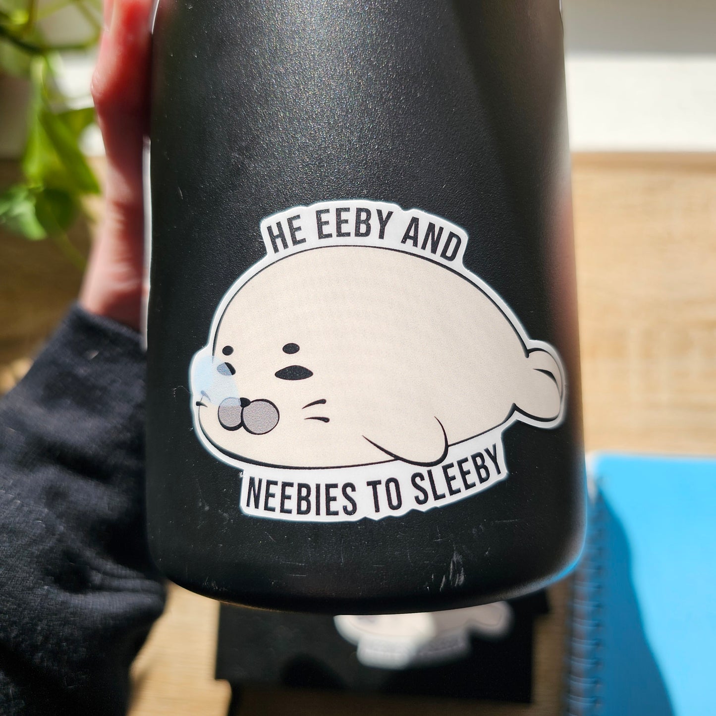 Sleepy Seal Vinyl Sticker