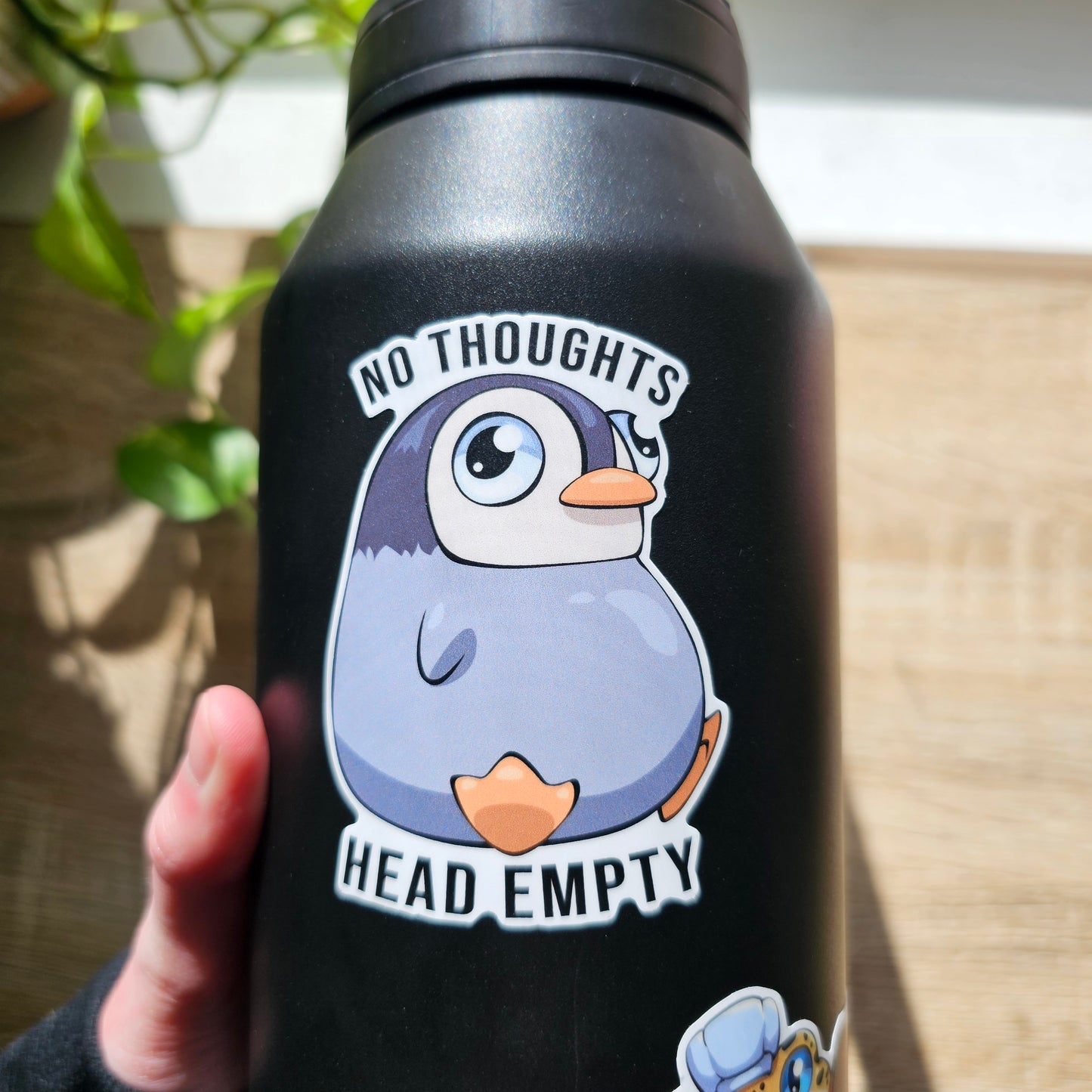 Head Empty Penguin Vinyl Sticker