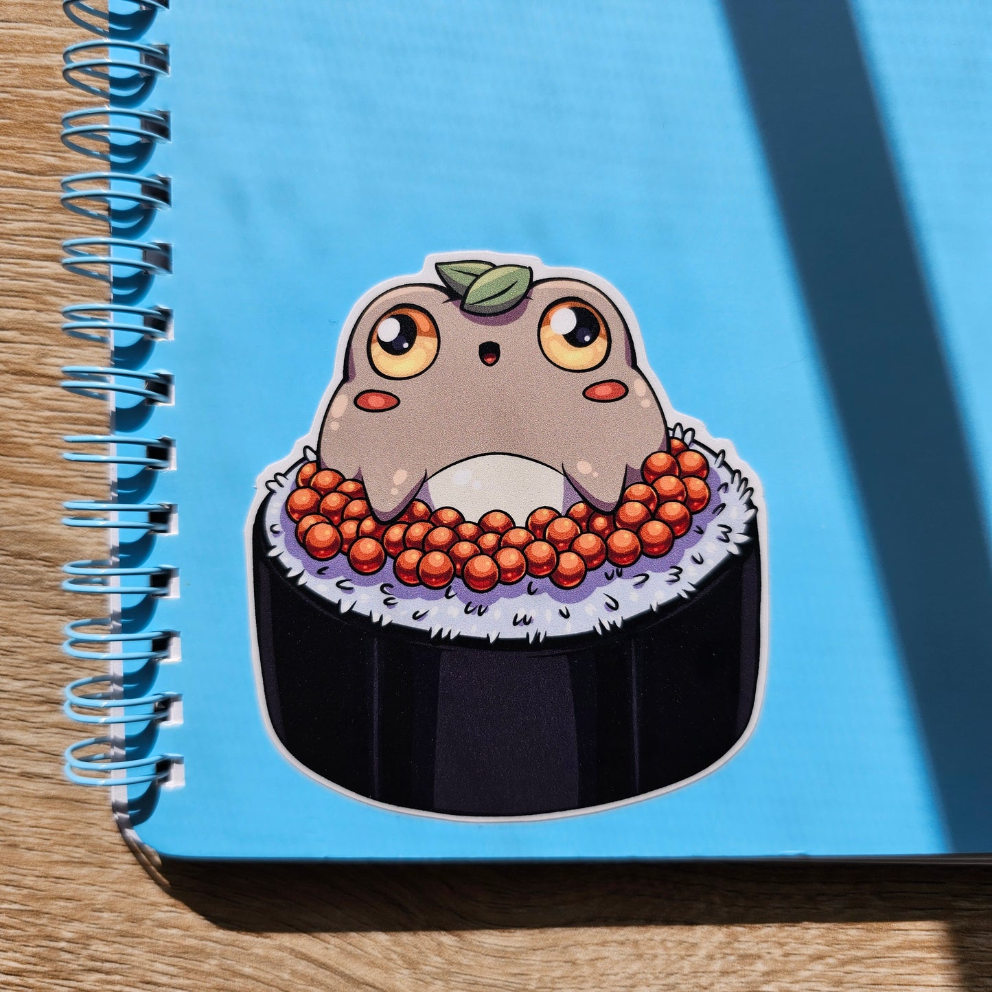 Tobiko Sushi Frog Vinyl Sticker