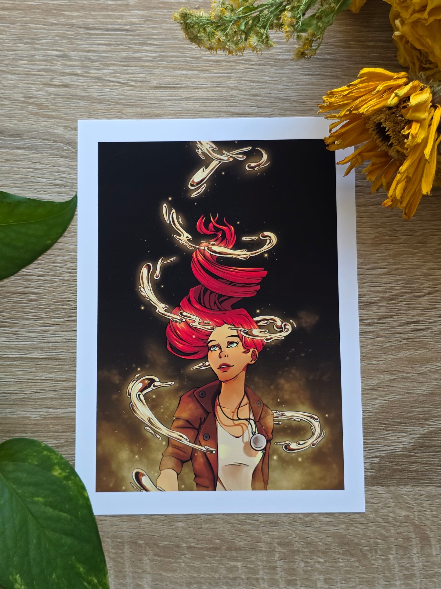 Liquid Gold - White Border Print