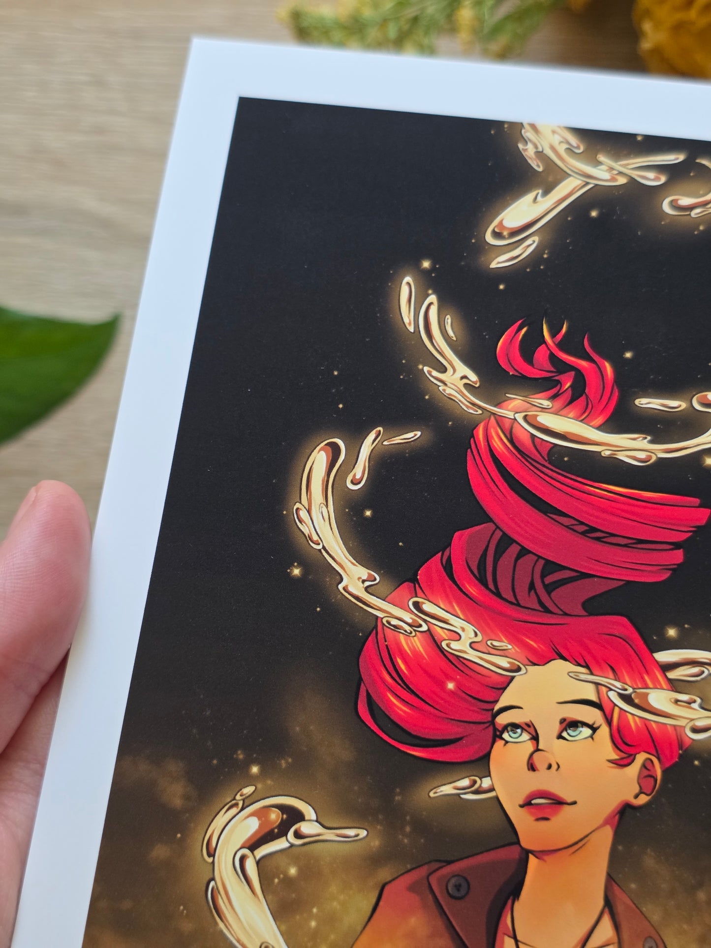 Liquid Gold - White Border Print