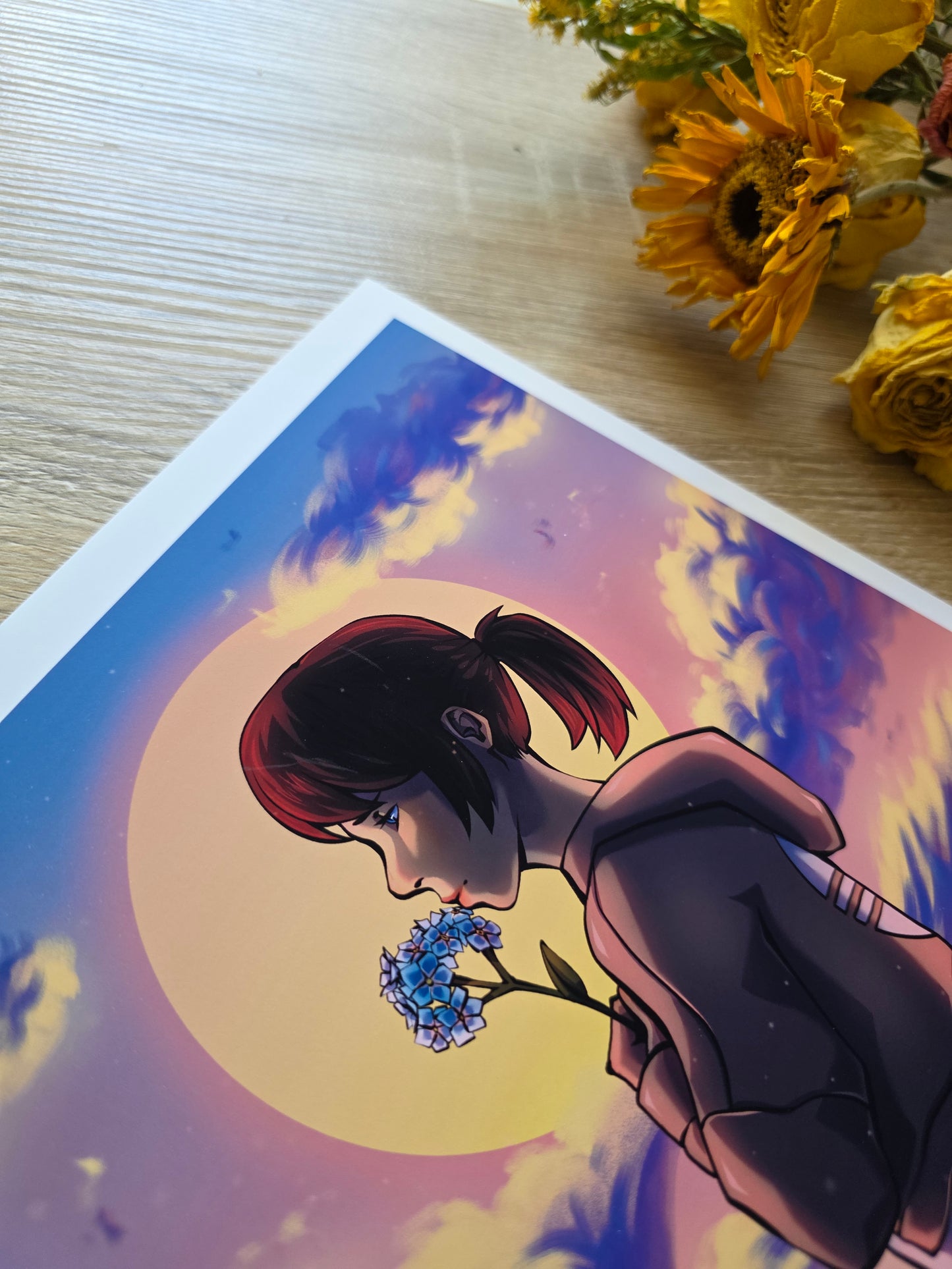 Forget Me Not - White Boarder Print