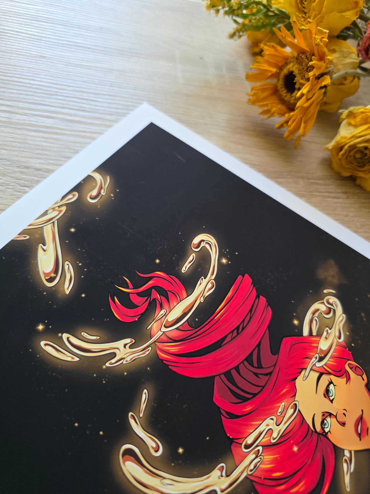 Liquid Gold - White Border Print