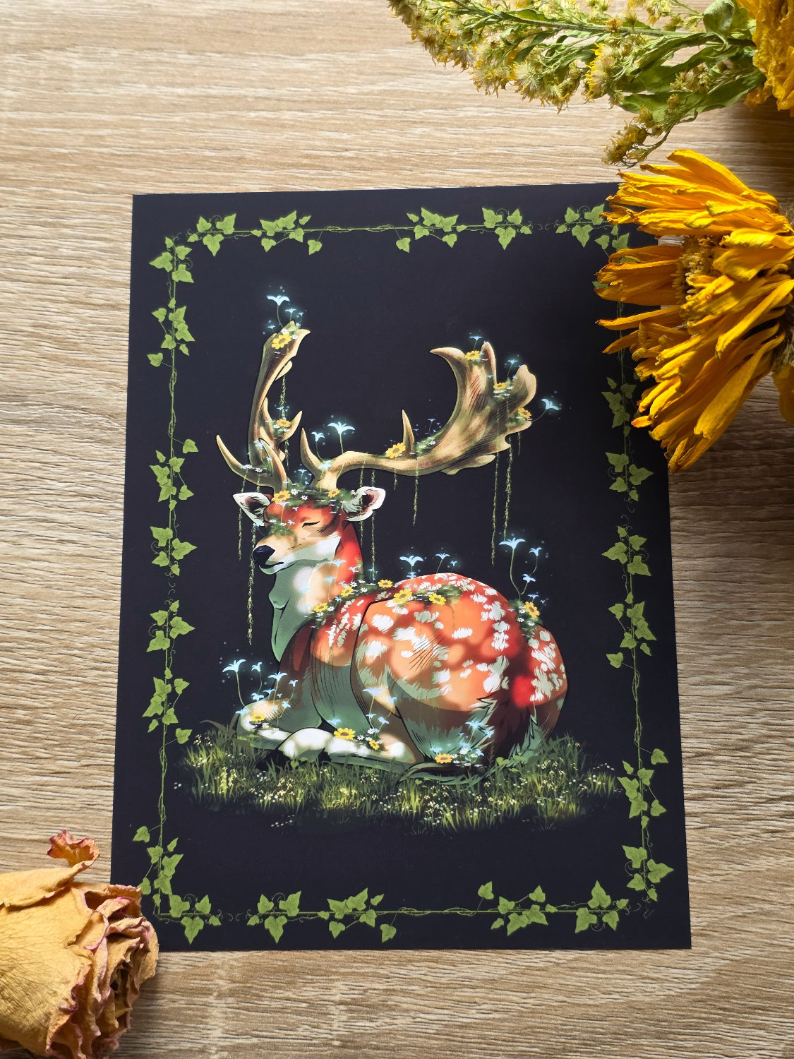 Mossy Deer - Art Print