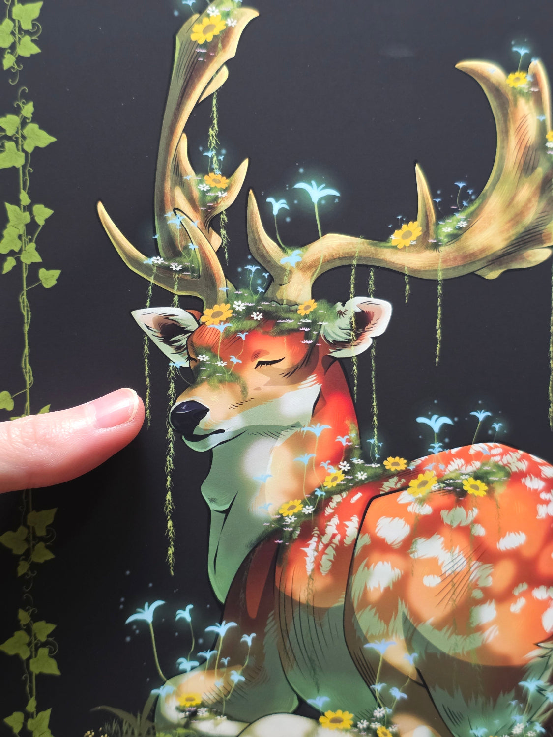 Mossy Deer - Art Print