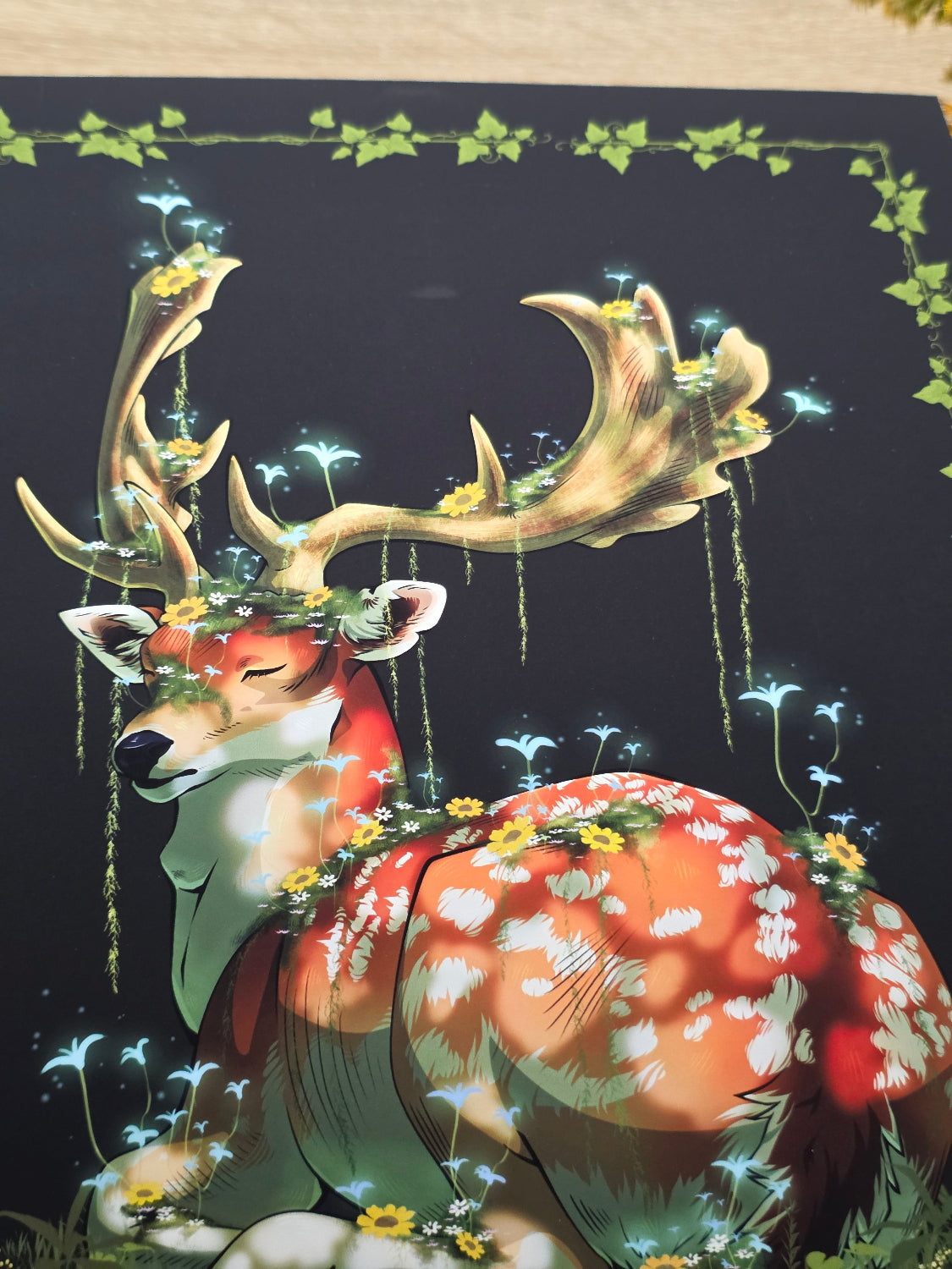 Mossy Deer - Art Print
